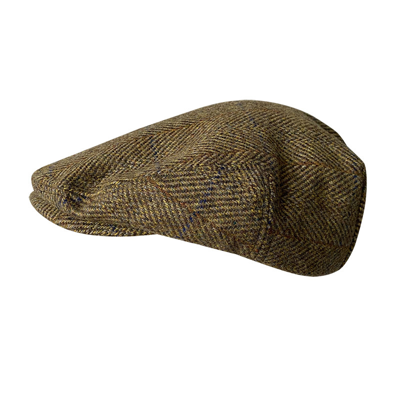 Striped Gray New Wool Flat Cap - Newsboy Cap Ivy reseña y precio