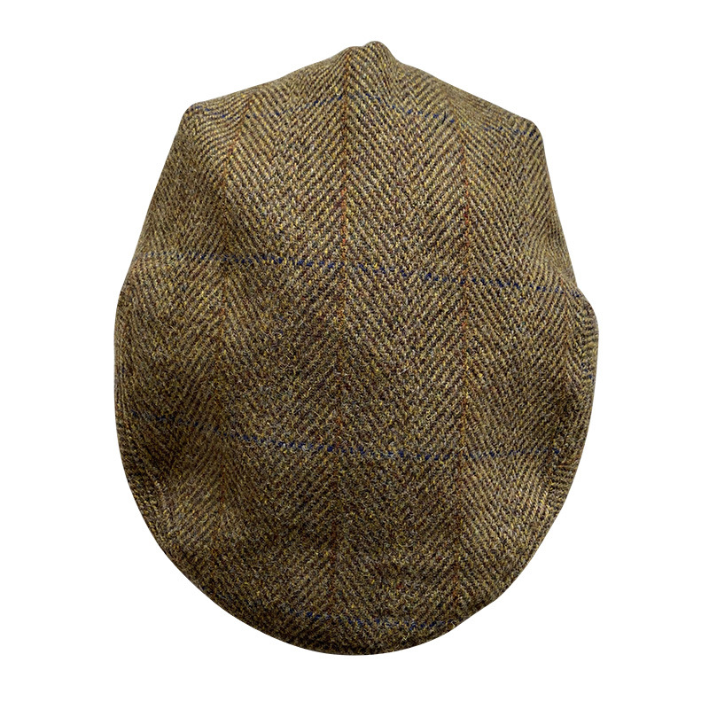 Striped Gray New Wool Flat Cap - Newsboy Cap Ivy reseña y precio