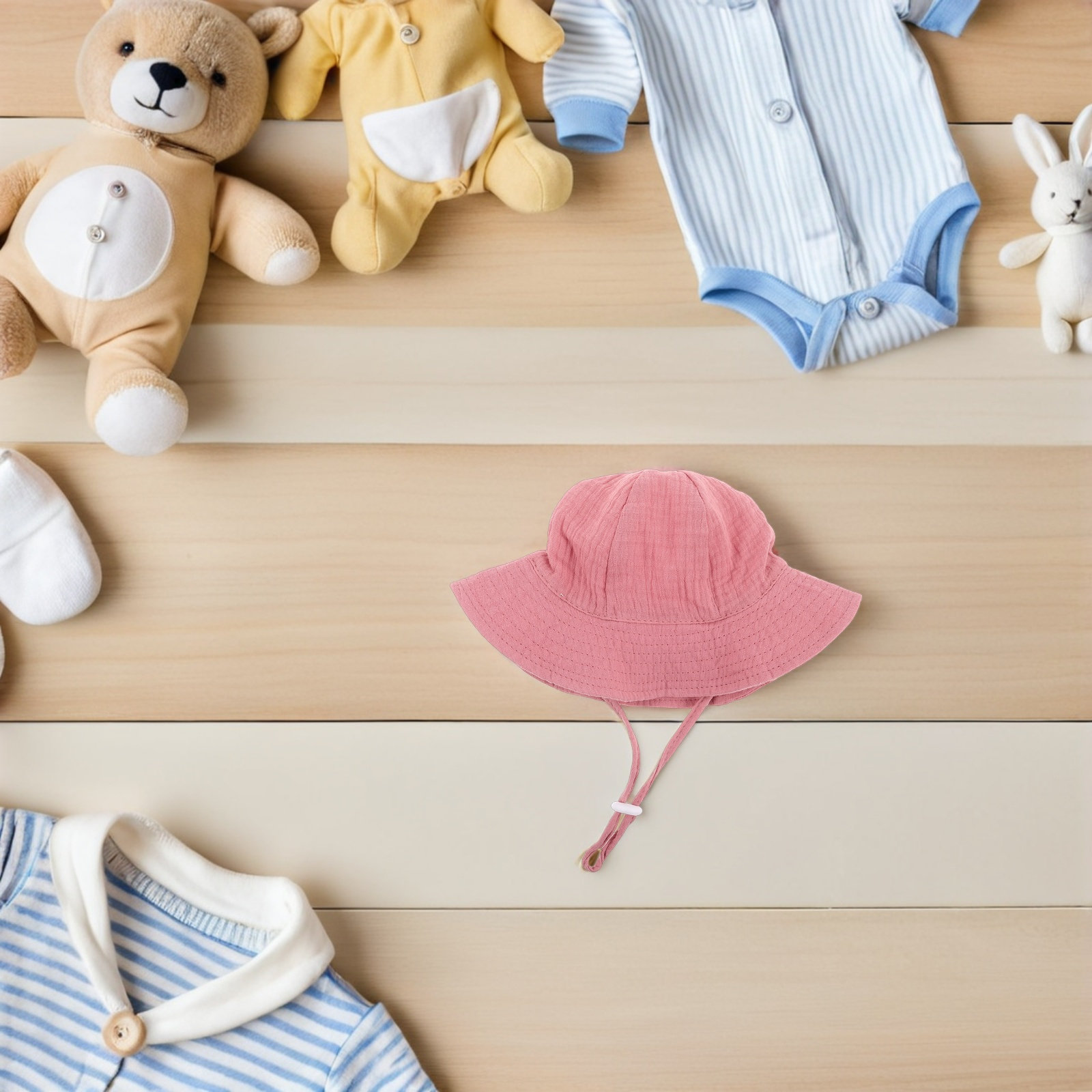 Soft Breathable Baby Cotton Bu - Bucket Hat Cotton reseña y precio