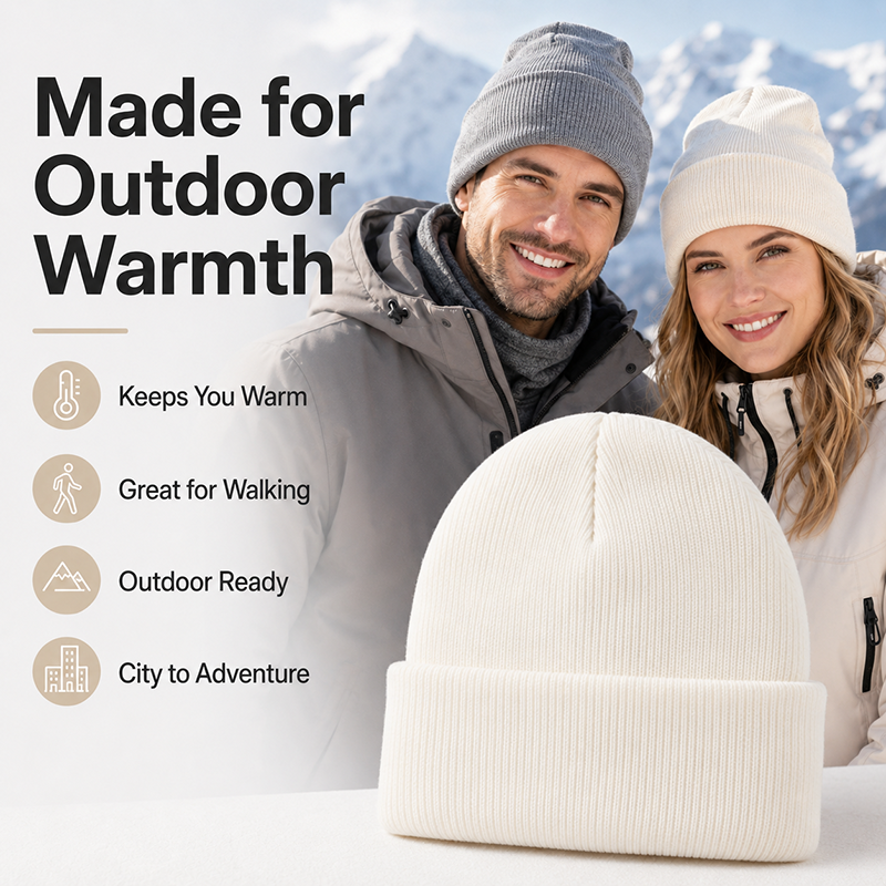 Unisex Knit Beanie Warm Acryli - Beanie Cuffed Knit reseña y precio