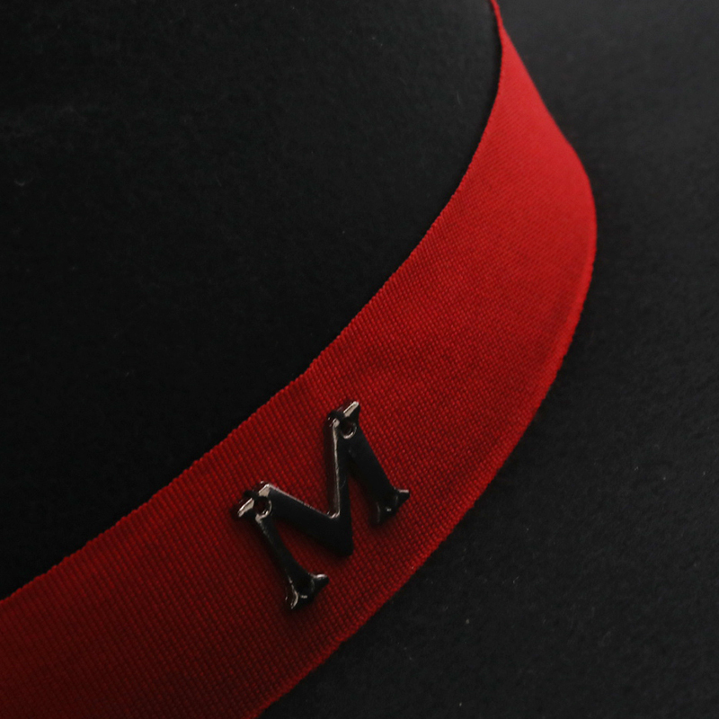New Outer Black Inner red Wool - Fedora Hat Wool reseña y precio
