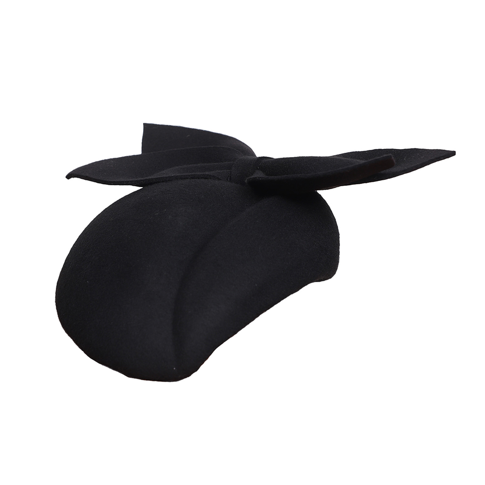 FS Black White Wool Fascinator - Beret French Wool reseña y precio