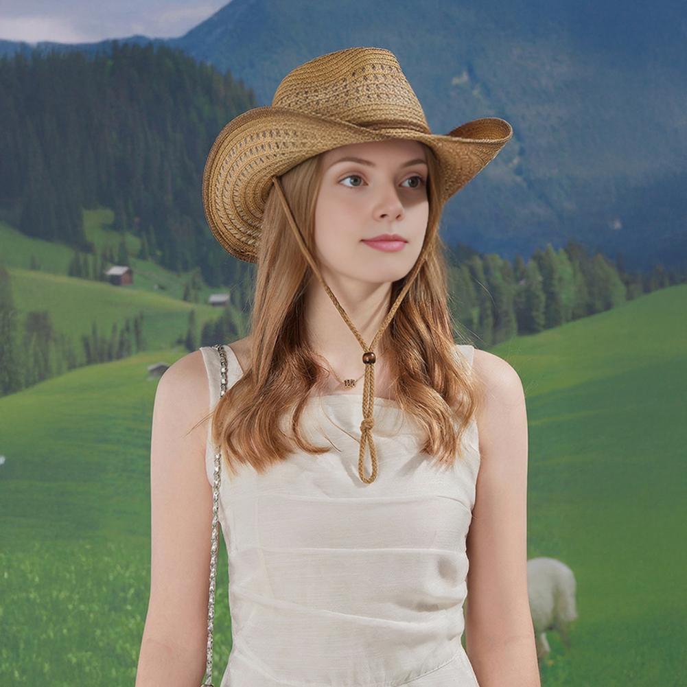 Straw Hat Men Women Spring Sum - Cowboy Hat Straw reseña y precio
