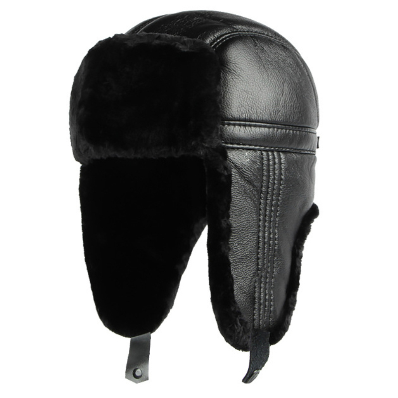 HT4002 New PU Leather Russian  - Trapper Hat Ear Flap reseña y precio