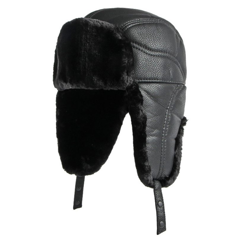 HT4002 New PU Leather Russian  - Trapper Hat Ear Flap reseña y precio