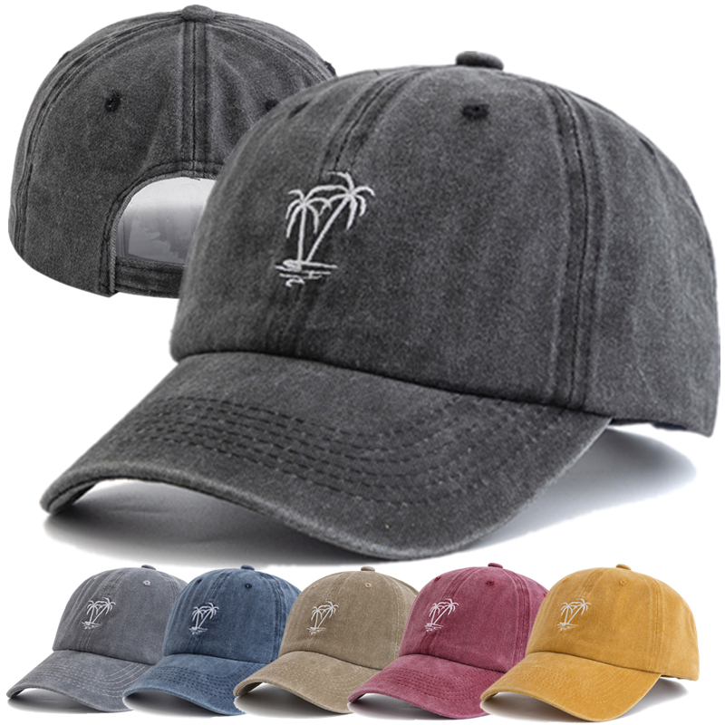 New Unisex Washed Cotton Cap C - Baseball Cap Structured reseña y precio