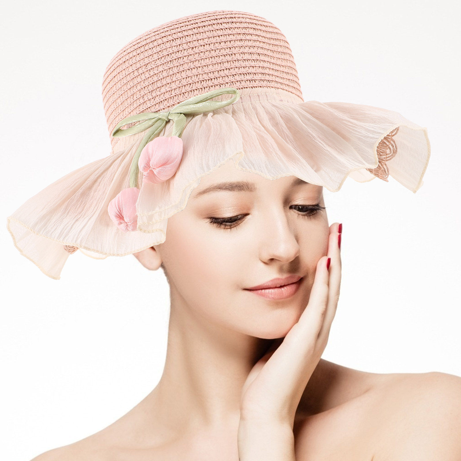 Girl Summer Straw Sun Hat Wide - Sun Hat Wide Brim reseña y precio