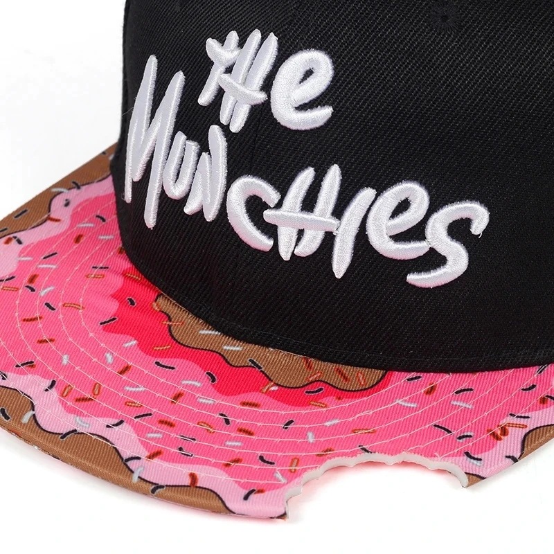 Cute Donut Drip Brim Snapback  - Snapback Hat Flat reseña y precio