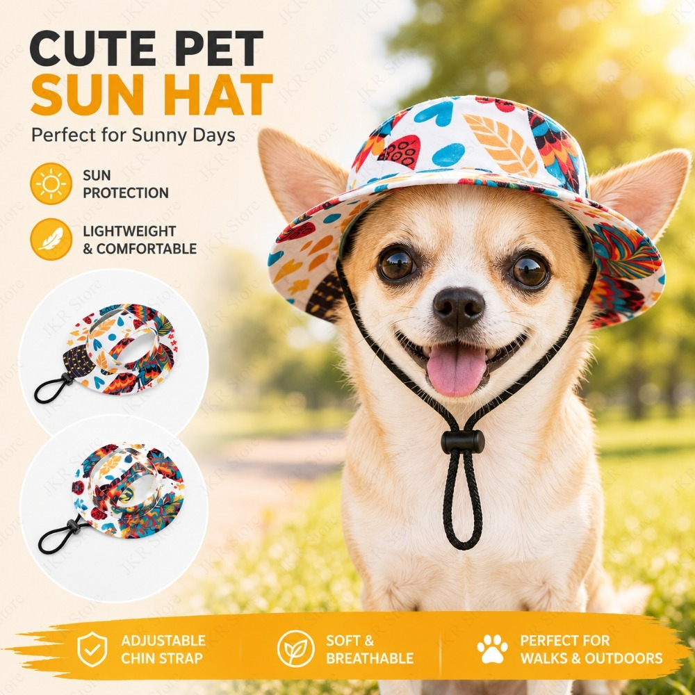 Printed Pet Dog Hat Adjustable - Running Cap Lightweight reseña y precio