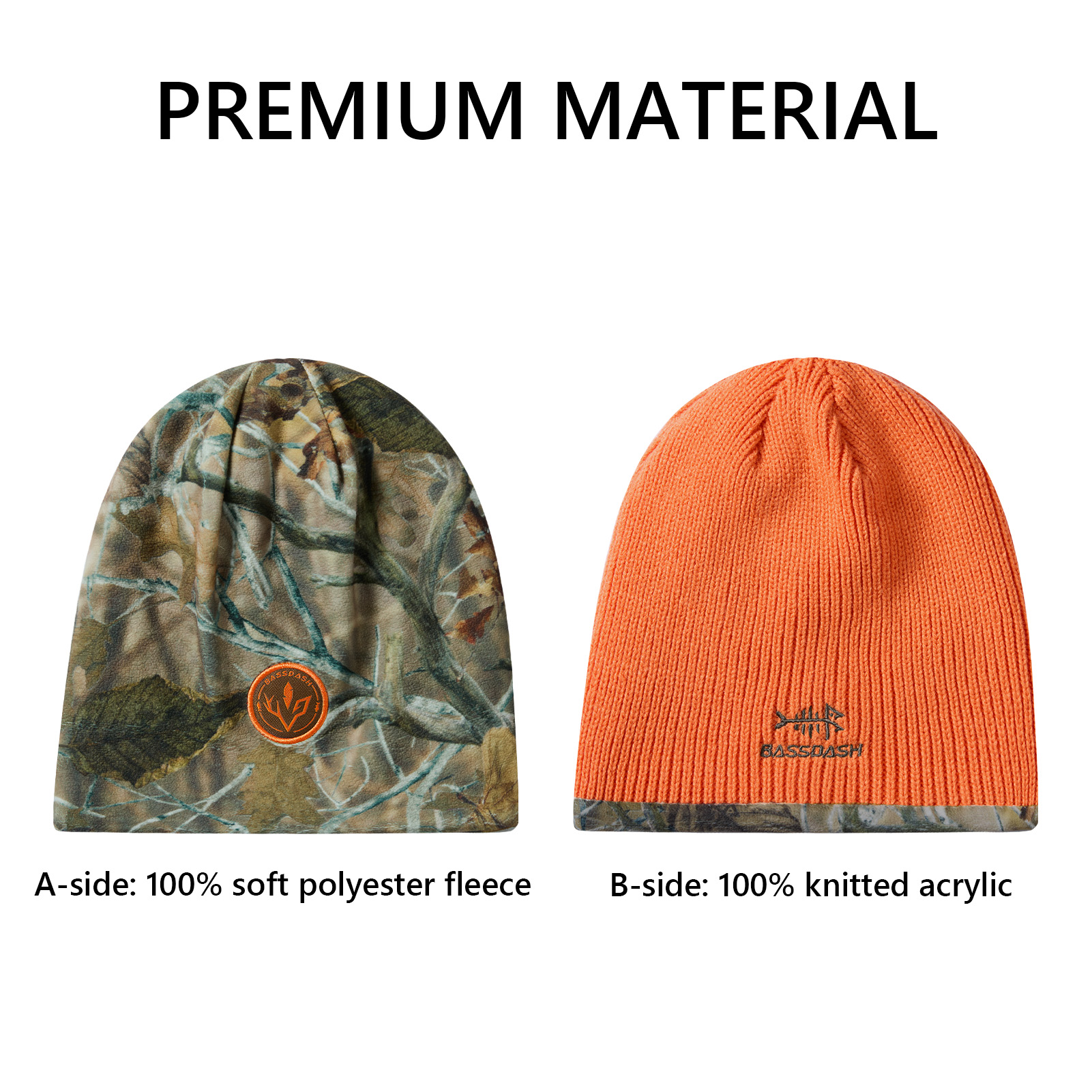 BASSDASH Reversible Windproof  - Beanie Cuffed Knit reseña y precio