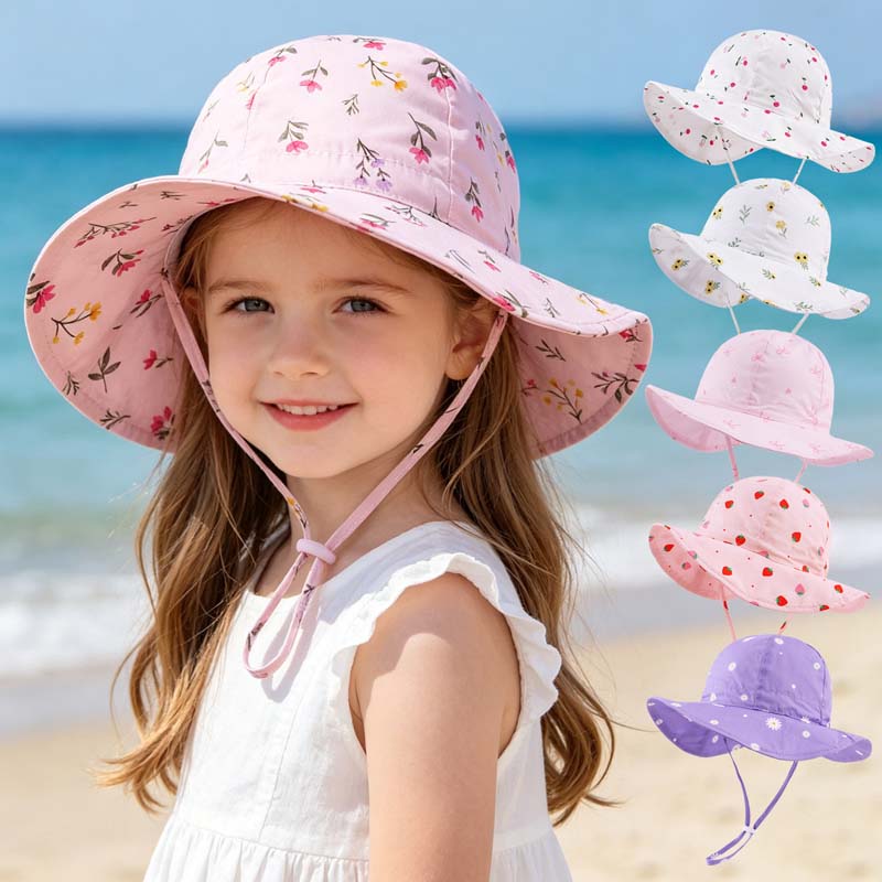 2026 Kids Girl Hats Summer Pri - Bucket Hat Cotton reseña y precio