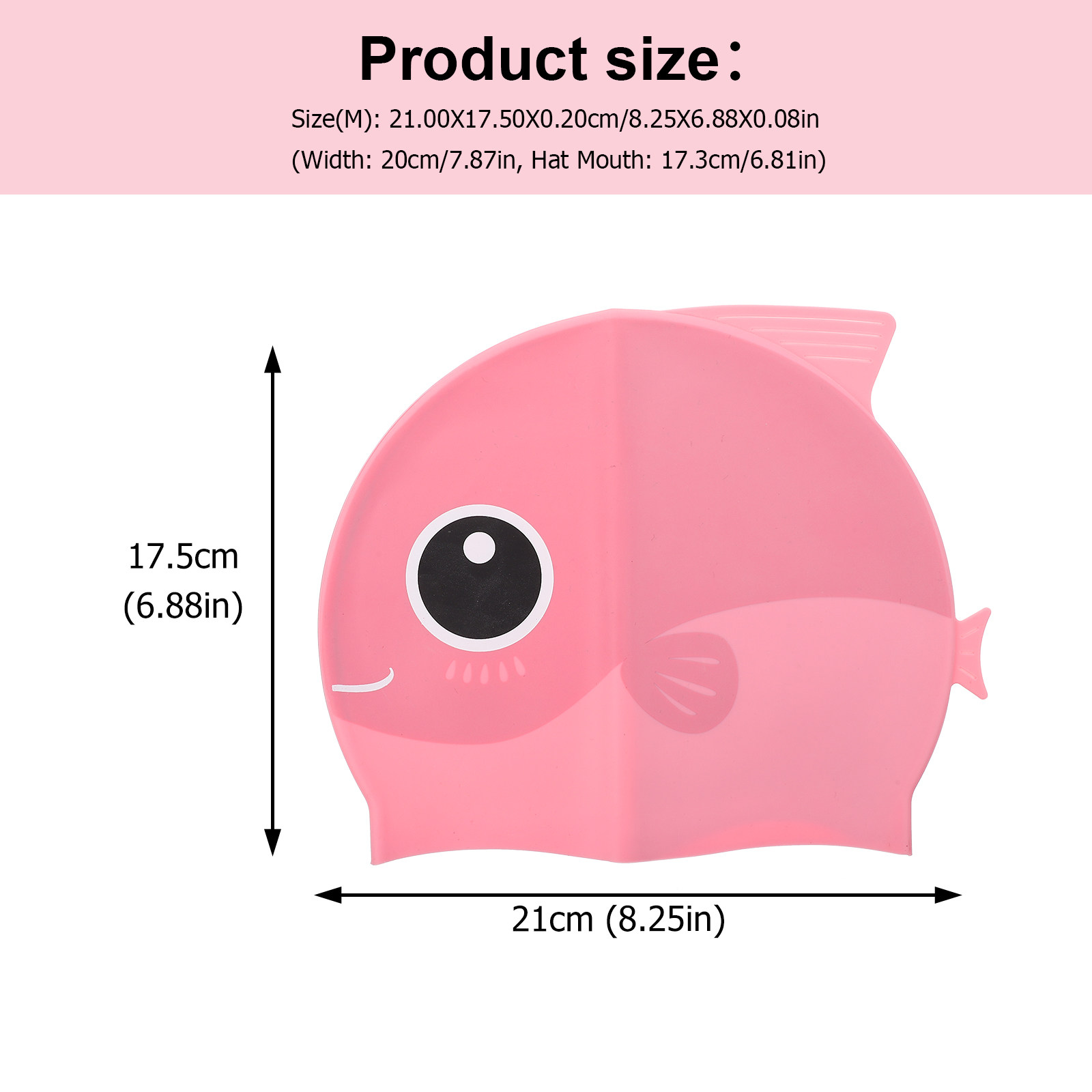 1pc Silicone Cap Cartoon Desig - Swim Hat Silicone reseña y precio