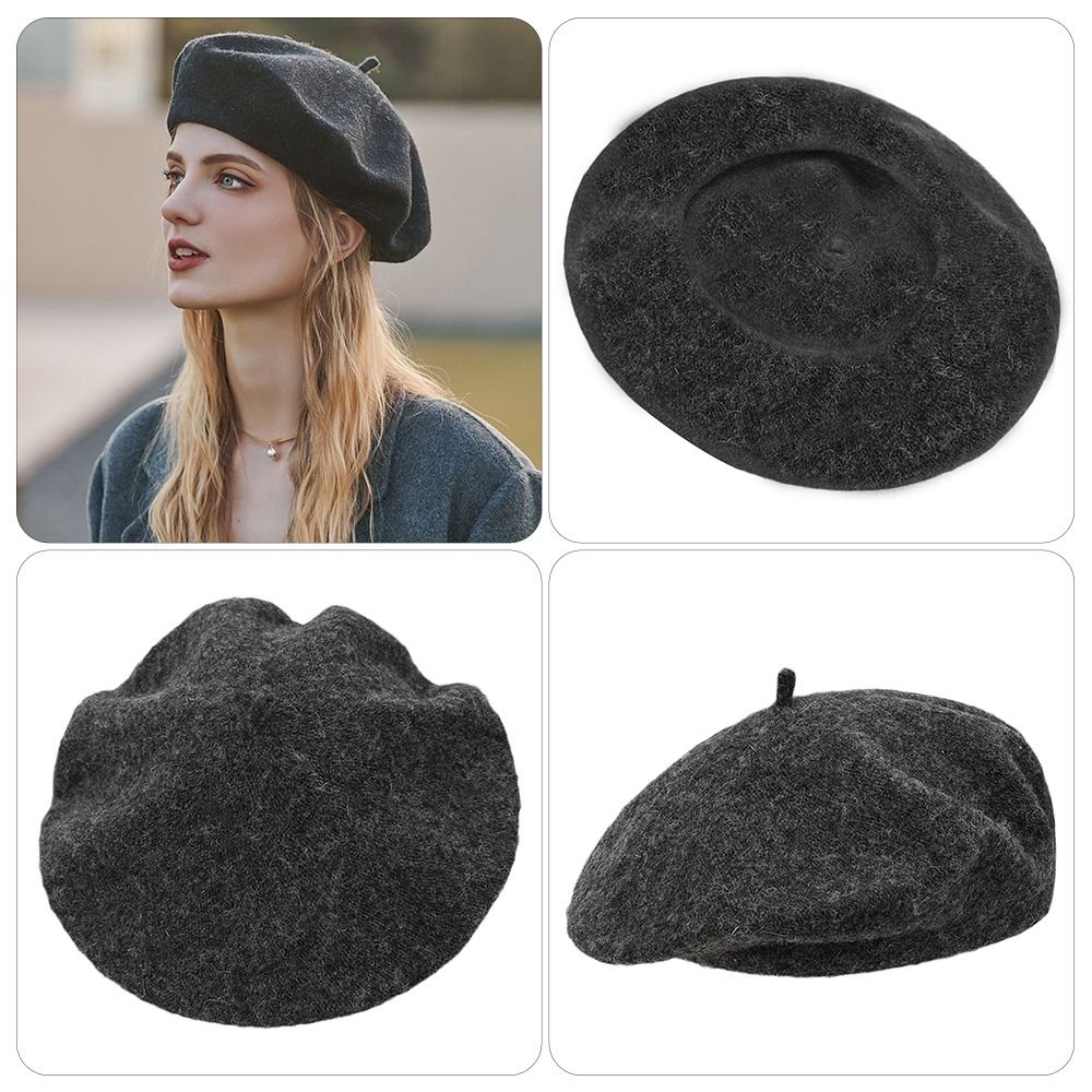 Autumn Winter Warm Wool Berets - Beret French Wool reseña y precio