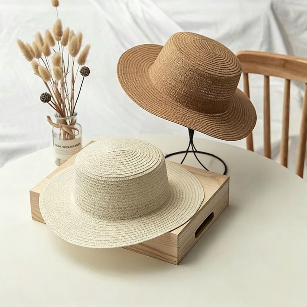 Fashionable Wide Brim Straw Ha - Cowboy Hat Straw reseña y precio