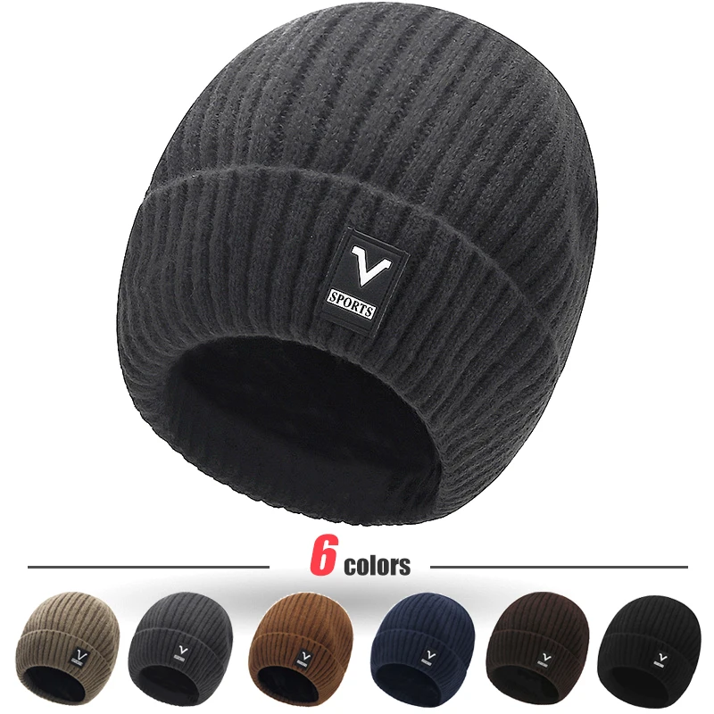 Beanie Men Slouchy Knit Skull  - Beanie Cuffed Knit reseña y precio