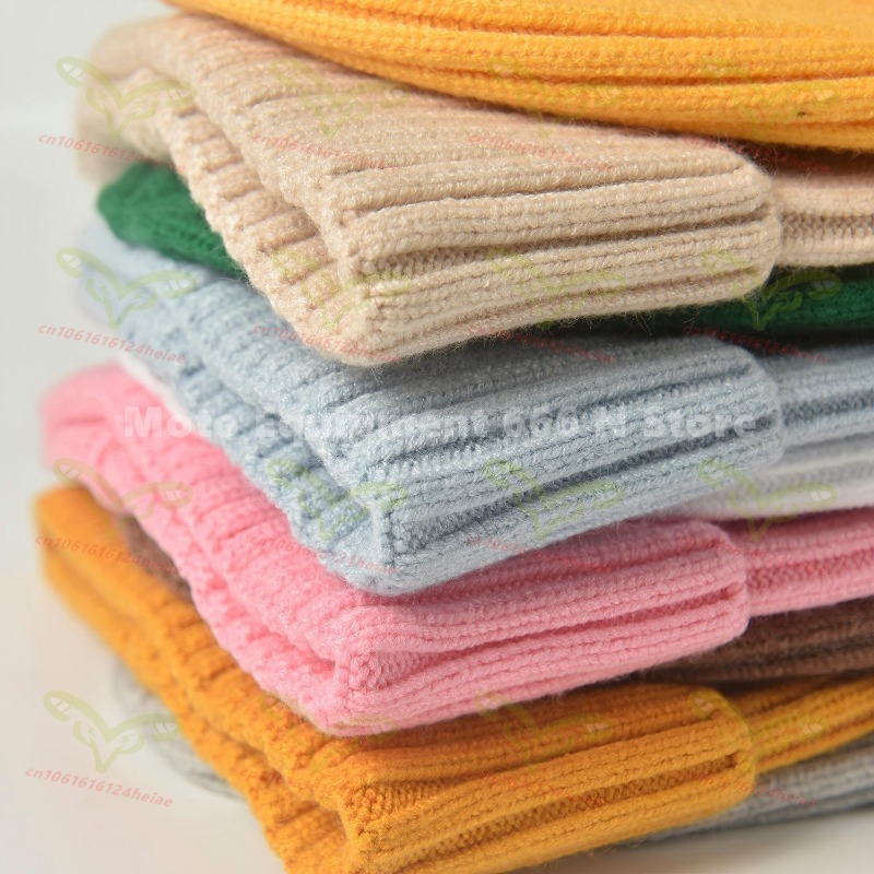 Autumn Winter Soft Knitted Bea - Beanie Cuffed Knit reseña y precio